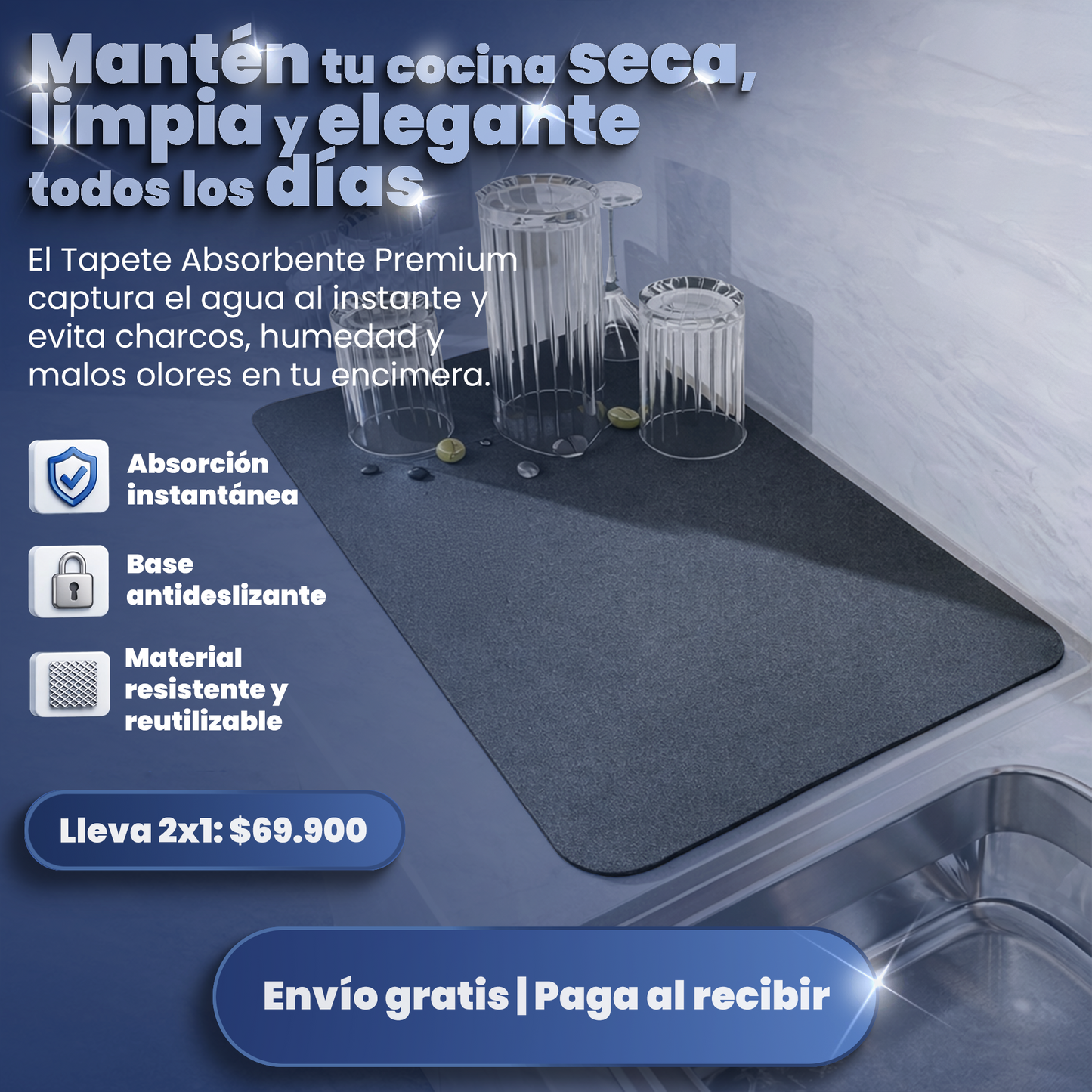 Tapete Premium Absorvente